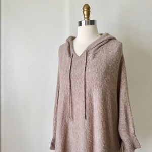 Wool Cape Hoodie Sweater Poncho Small